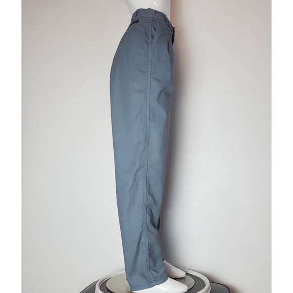 Vintage 80s Prime Cut Slate Blue Trousers - Picture 4 of 11